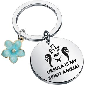 KEYCHIN Villain Ursula Keychain Sea Witch Gifts Ursula Is My Spirit Animal Jewelry Ursula Fans Gifts For Friend Family