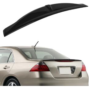 SCITOO ABS Spoiler Wing Fits for 2006-2007 for Honda for Accord 1PC Glossy Black Rear Trunk Spoiler Wing