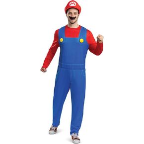 Disguise Mario Costume for Adults, Official Super Mario Bros Elevated Classic Adult Costume