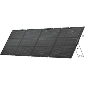 EF ECOFLOW 220 Watt Portable Solar Panel, 25% High Conversion Efficiency N-Type Solar Cell, NextGen Foldable Solar Panel with Adjustable Kickstand, IP68 Waterproof for Camping RV Off Grid System