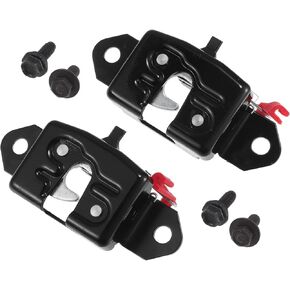 X AUTOHAUX Replacement Rear Liftgate Door Lock Actuator with 4 Screws for Nissan Titan 2004-2012 Tailgate Latch Assembly No.90500ZJ00A/90501ZJ00A Black 1 Pair