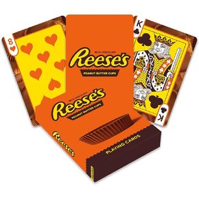AQUARIUS Reese’s Playing Cards - Reeses Themed Deck of Cards for Your Favorite Card Games - Officially Licensed REESES Merchandise & Collectibles