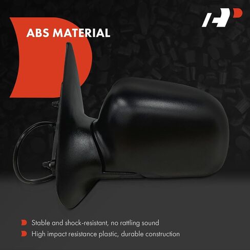 مرآة باب كهربائية جانبية للسائق من A-Premium - متوافقة مع Ford Ranger 1998-2005 & Mazda B2300، B2500، B3000، B4000 - غير قابلة للتدفئة، قابلة للطي يدويًا، مرآة رؤية خلفية خارجية سوداء اللون in Saudi Arabia