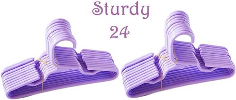 24 شماعة لافندر متينة من MyBrittany - تناسب ملابس الدمى مقاس 18 بوصة in Kuwait