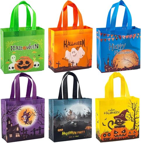 Halloween Trick or Treat Bags, Halloween Candy Tote Bags with Handles for Kids in Saudi Arabia