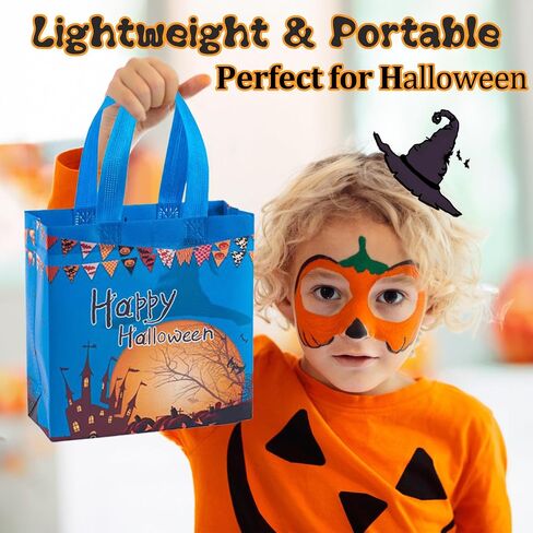 Halloween Trick or Treat Bags, Halloween Candy Tote Bags with Handles for Kids in Saudi Arabia