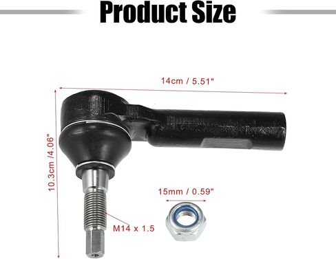 X AUTOHAUX 2 قطعة وصلات نهاية قضيب ربط خارجي أمامي جزء توجيه التعليق ES800986 لكرايسلر 300 2011-2019 لدودج تشالينجر 2011-2018 شاحن 2011-2019 in Saudi Arabia