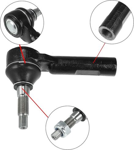X AUTOHAUX 2 قطعة وصلات نهاية قضيب ربط خارجي أمامي جزء توجيه التعليق ES800986 لكرايسلر 300 2011-2019 لدودج تشالينجر 2011-2018 شاحن 2011-2019 in Saudi Arabia