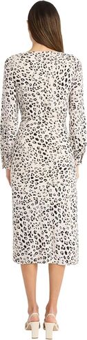 Maggy London Women's Long Sleeve Midi Dress W/Side Tie in Saudi Arabia
