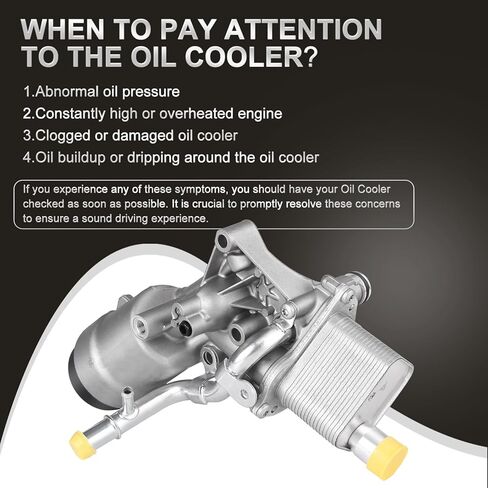 طقم مهايئ تجميع مبيت مبرد زيت المحرك من الحديد الزهر مع غطاء غطاء جوانات متوافق مع 2013-2019 Chevy Trax Sonic Cruze Limited Buick Encore L4 1.4L Raplace 55566784، 650039 in Kuwait