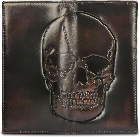 DK86 Long Wallet For Men, Rodeo Wallet, Rfid Blocking, Full Grain Leather with Hand Burnished, black in Saudi Arabia