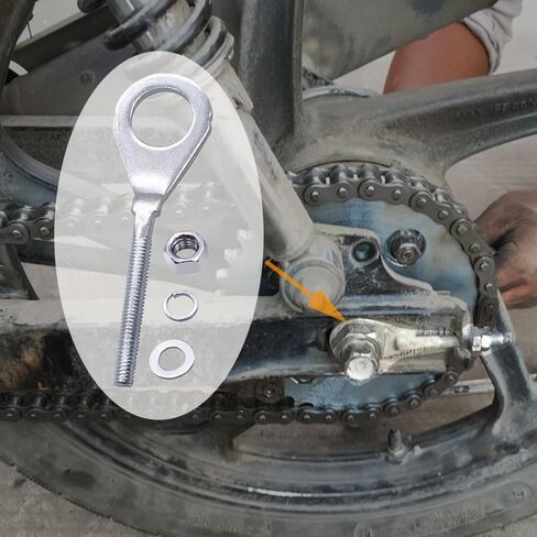 DSkoiph 15 مم شداد تعديل سلسلة الدراجة الصغيرة مناسب لـ 196cc 6.5HP Massimo MB200 Baja Warrior MB165 MB200 50cc-125cc Coleman CT200U CRF50 CRF70 XR70 XR80 Dirt Pit Bike Motorcycle ATV (عبوتان) in Saudi Arabia