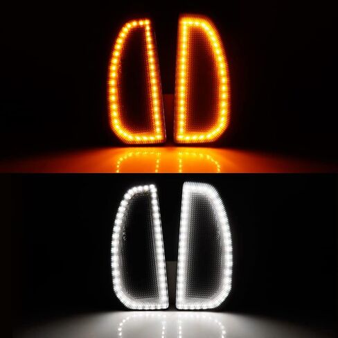 GTINTHEBOX for 2007-2021 Toyota Tundra Side Towing Mirror Turn Signal Light Smoke Switchback Amber & White LED Lamp in Saudi Arabia