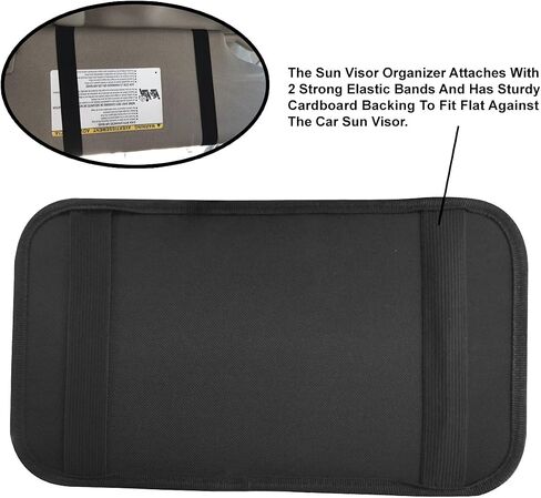lebogner Car Sun Visor Organizer, Auto Interior Accessories Pocket Organizer, Registration and Document Holder, Personal Belonging Storage Pouch Organizer, Interior Accessories Pocket Organizer in Saudi Arabia