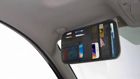 lebogner Car Sun Visor Organizer, Auto Interior Accessories Pocket Organizer, Registration and Document Holder, Personal Belonging Storage Pouch Organizer, Interior Accessories Pocket Organizer in Saudi Arabia