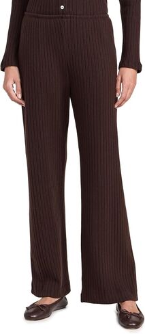 DONNI. Women's The Sweater Rib Simple Pants in Kuwait