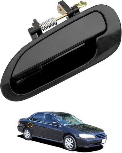 Gledewen Driver Door Handle, Front Exterior Left Side, Compatible with 1998-2002 Honda Accord, Smooth Black Outside Handle, Replace# 72180S84A01ZF, 72180S86K12, Outer Door Handle Part Assembly in Saudi Arabia