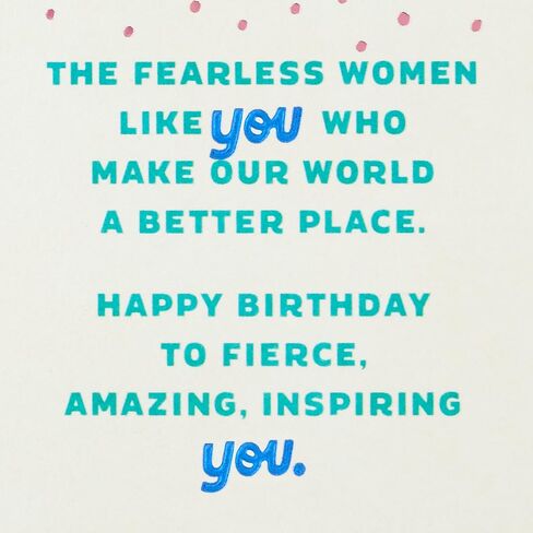 Hallmark Signature Birthday Card for Women (Damn, Girl Letter Board) in Saudi Arabia