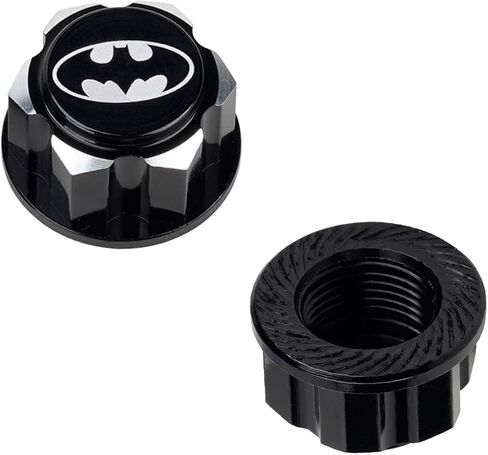 DJX 4 قطع ألومنيوم 17 مم صواميل عجلة سداسية مضادة للغبار ومضادة للانزلاق لشاحنة سيارة 1/10 بمقياس Arrma Losi HSP Redcat 1/8 RC (أسود) in Kuwait