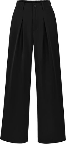 POKWAI Wide Leg Dress Pants Women's High Waisted Dressy Work Pants Business Trousers in Saudi Arabia