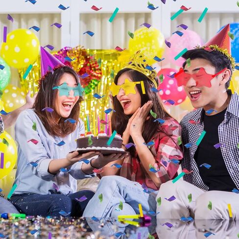 8 أزواج من النظارات الشمسية على شكل نجمة، نظارات شمسية على شكل نجمة قوس قزح للنساء، نظارات شمسية لطيفة وممتعة، نظارات شمسية شفافة لحفلات الهذيان، هدايا حفلات الديسكو in Saudi Arabia