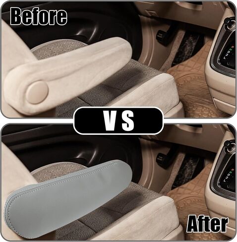 غطاء مسند ذراع مقعد وحدة التحكم المركزية - أغطية تخزين غطاء مسند ذراع مقعد السيارة الداخلي - لسيارة تويوتا سيكويا 2001-2007 جلد صناعي بيج - زوج واحد in Kuwait