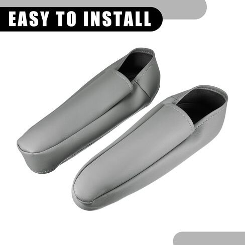 غطاء مسند ذراع مقعد وحدة التحكم المركزية - أغطية تخزين غطاء مسند ذراع مقعد السيارة الداخلي - لسيارة تويوتا سيكويا 2001-2007 جلد صناعي بيج - زوج واحد in Kuwait