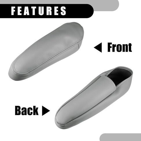 غطاء مسند ذراع مقعد وحدة التحكم المركزية - أغطية تخزين غطاء مسند ذراع مقعد السيارة الداخلي - لسيارة تويوتا سيكويا 2001-2007 جلد صناعي بيج - زوج واحد in Kuwait