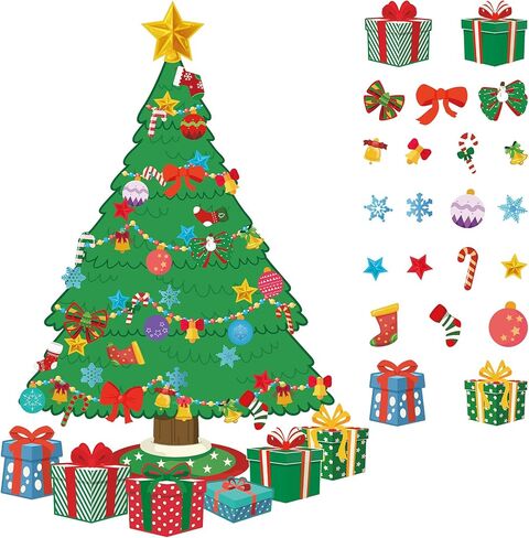71 Pieces Christmas Classroom Bulletin Board Decor Christmas Tree Poster Merry Christmas Banner Christmas Tree Candy Canes Star Bell Snowflake Presents Christmas Stocking Christmas Ball Bows Cutouts in Kuwait