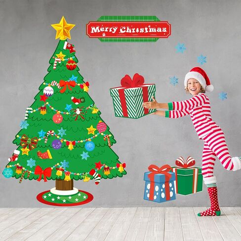 71 Pieces Christmas Classroom Bulletin Board Decor Christmas Tree Poster Merry Christmas Banner Christmas Tree Candy Canes Star Bell Snowflake Presents Christmas Stocking Christmas Ball Bows Cutouts in Kuwait