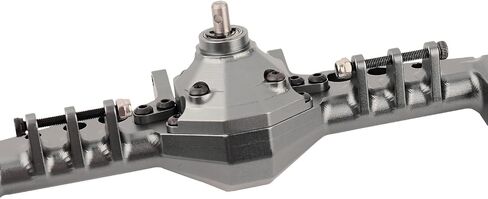 CNC Aluminum Offset Portal Front Rear Axle for 1/10 RC Crawler Axial SCX10 III AXI03029 LCG Chassis Cheater Rigs Upgrade Parts (Titanium) in Saudi Arabia