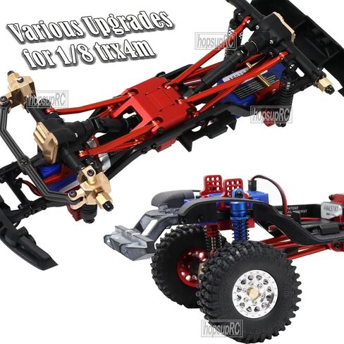 ترقية أجزاء لـ 1/18 TRX4M، #45 عمود محرك أمامي وخلفي فولاذي لمحور CVD، محور سداسي نحاسي 8 مم مجموعة سداسية عجلة ممتدة، أسود in Saudi Arabia
