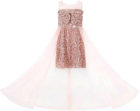 Haloumoning Girls Sequin Dress Kids Formal Sleeveless Pageant Birthday Party Dresses 5-14 Years in Saudi Arabia