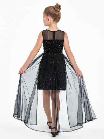 Haloumoning Girls Sequin Dress Kids Formal Sleeveless Pageant Birthday Party Dresses 5-14 Years in Saudi Arabia