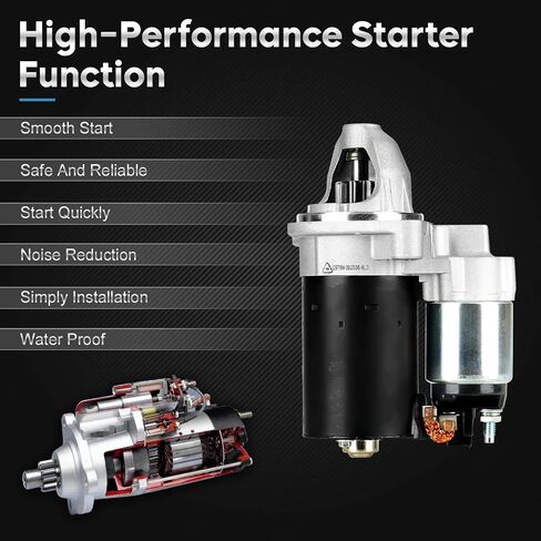 New Starter for 3.0L BMW 128i 135i 328i 335i 528i 535i xDrive X3 X5 X6 Z4 328xi 335xi 528xi 535xi 525i 525xi 530i 530xi 325i 325xi Replaces# 410-24145 12-41-7-521-123 SR0492X 0-986-021-500 in Saudi Arabia
