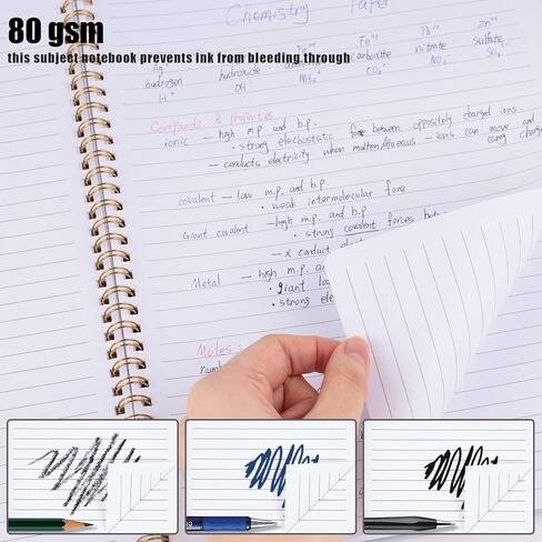 Koogel Spiral Notebook Journal, Ruled Notebook 8.5" x 11" Journaling Notebooks Hardcover Spiral Bound Journals with 120 Pages for Women Men Work School,Black in Saudi Arabia