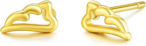 BG&WLing 925 Sterling Silver Angel Wing Stud Earrings Hypoallergenic Small Wings Earring Dainty Minimalis Jewelry Gifts for Women in Saudi Arabia