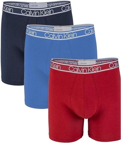 Calvin Klein Men's The Ultimate Comfort Viscose Boxer Briefs 3 Pack (Red(NP2262-469)/B_O, Medium) in Saudi Arabia