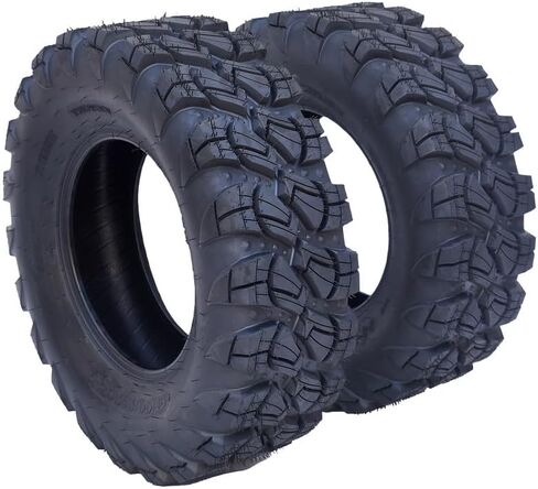 GARVEE ATV/UTV Tires AT25x8-12-6PR TL ATV Tires, 2 New 25x8x12 All Terrain ATV UTV Off-Road Tires(Set of 2, Tubeless) in Saudi Arabia