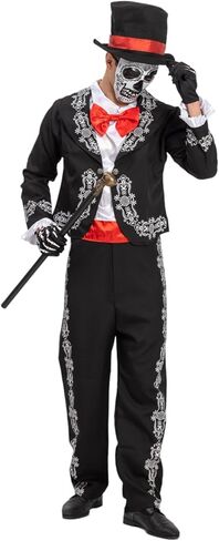 Day Of The Dead Costume Adult Men Dia De Los Muertos Costume Mens Mariachi Senor Halloween Costumes in Saudi Arabia