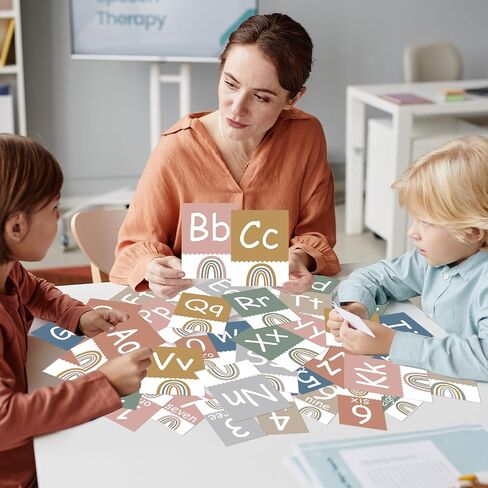36Pcs Greenery Alphabet and Number Bulletin Board Set Eucalyptus Educational Preschool Cards ABC Letters 0-10 Number Posters for Kids Kindergarten Classroom Wall Decoration Supplies in Saudi Arabia