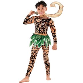 Morph Demi-God Costume For Kids - Hawaiian Costume For Boys - Halloween Costumes For Boys - Hawaiian Costume Kids in Saudi Arabia