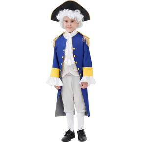 MISS FANTASY George Washington Costume Kids Founding Father Costume Hamilton Costume Revolutionary War Costume
