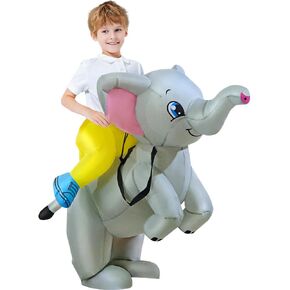 KOOY Inflatable Elephant Costume For Kids Riding Elephant Costume Blow Up Elephant Costume Kids Elephant Inflatable Costumes