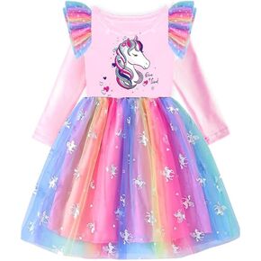 VIKITA Girls Dresses Winter Party Tutu Dress for 2-12 Years Kids in Kuwait