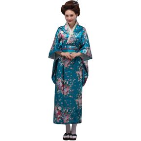 THY COLLECTIBLES Women's Silk Traditional Japanese Kimono Robe/Bathrobe/Party Robe
