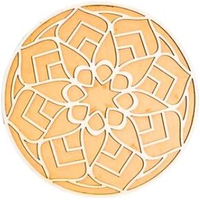 DIY MDF Readymade Round Designer Rangoli Mat Easy to Use Rangoli Template Easy to Fill Wooden MDF Rangoli Boards for Indian Traditional Festival New Year Decoration (Size:- 12 Inches Diameter)