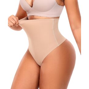 Ganado Tummy Control Thong Shapewear for Women High Waisted Shaping Underwear Thong Panties Body Shaper Panty Girdle in Kuwait