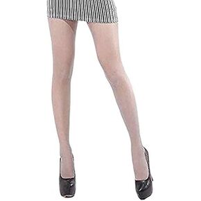 Silk Reflections Pearly Shine Sparkle Glitter Pantyhose Shimmer Tights Lingerie Stockings Leggings (Grey) One Size
