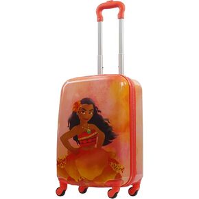 Disney Moana FUL Flower 20.5 Inch Kids Carry-On Luggage, Hardshell Rolling Suitcase with Spinner Wheels, Multi